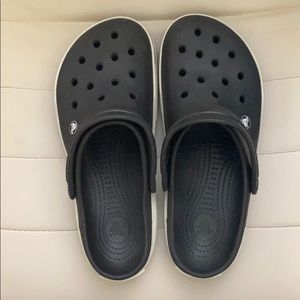 Black and White Crocs